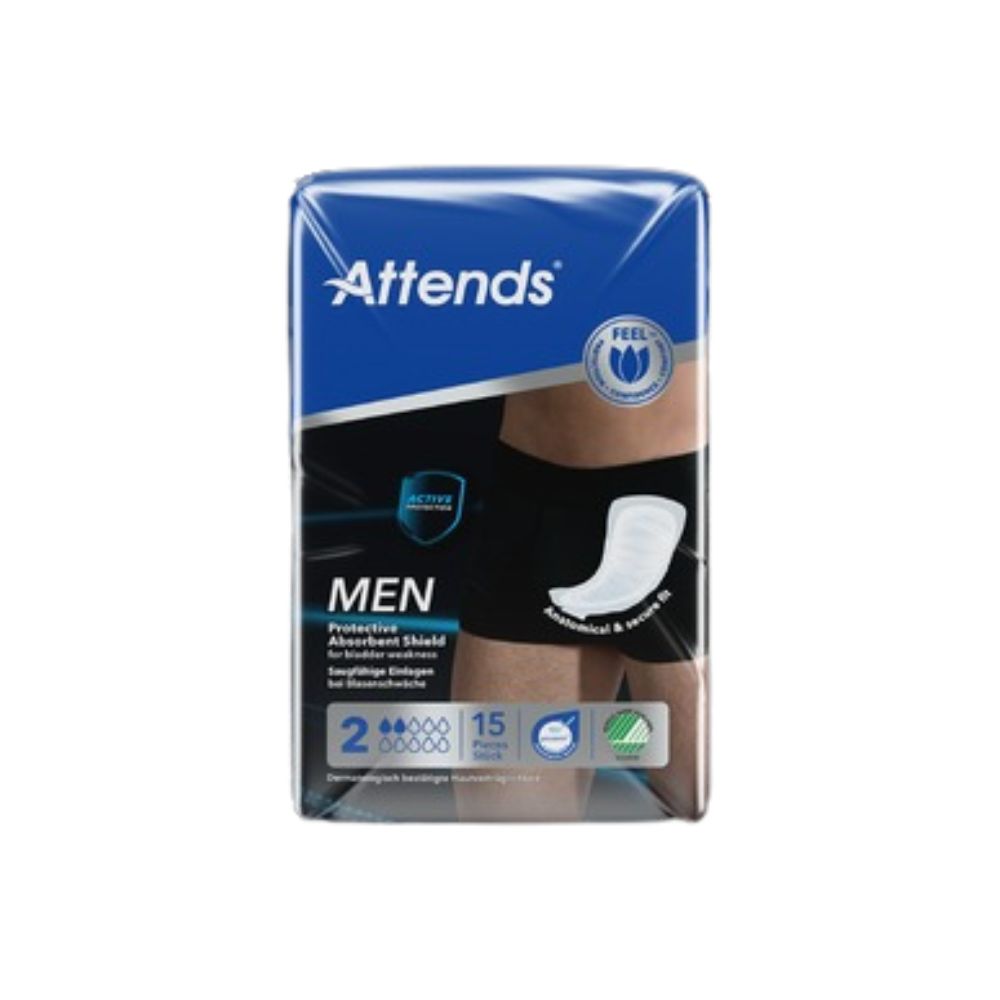 Attends Men 2 Protective Absorbent Shield (15 stuks)