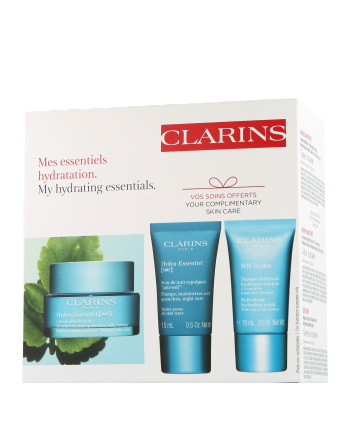 Clarins Hydra-Essentiel Pflegeset mit Crème Désaltérante 50ml-15ml-15ml