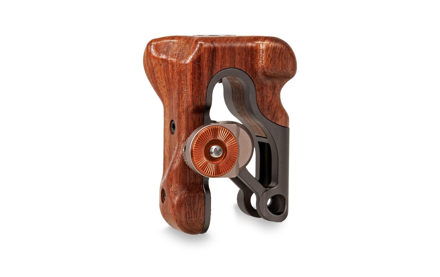 Left Side Wooden Handle Type III - Tilta GrayErgonomischer Griff zur Befestigung an der linken Seite der Tiltaing-Kamerakäfige für maximalen Komfort