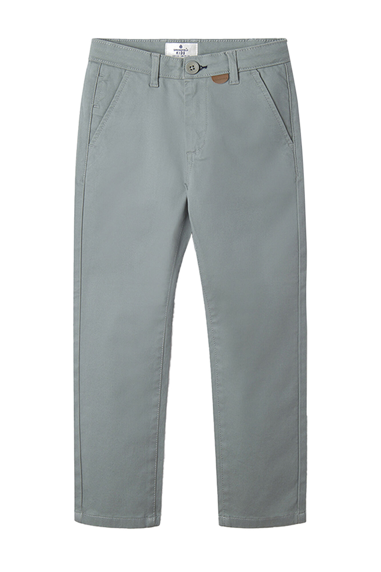 Calças chino com microestampa para meninos