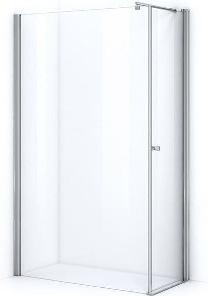 Zircon Comfort Douchecabine | 110x60 cm Chroom Helder glas Draaideur Rechthoek