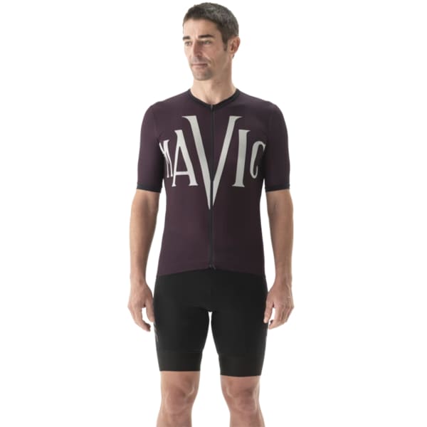Maillot vélo MAVIC HERITAGE JERSEY AUBERGINE BLACK