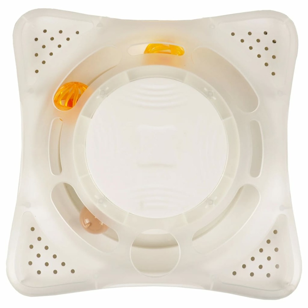 Jouet pour chats orbit 26x26x8 cm blanc