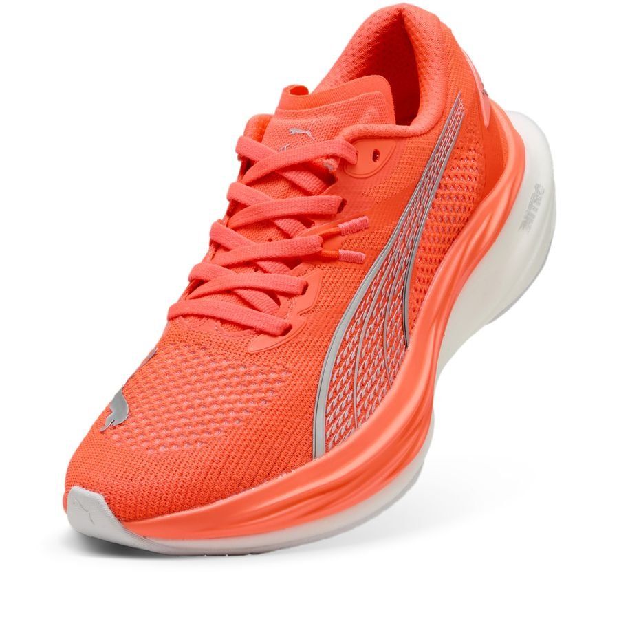 PUMA Chaussures de Running Deviate Nitro 3 - Glowing Red/Argenté Femme