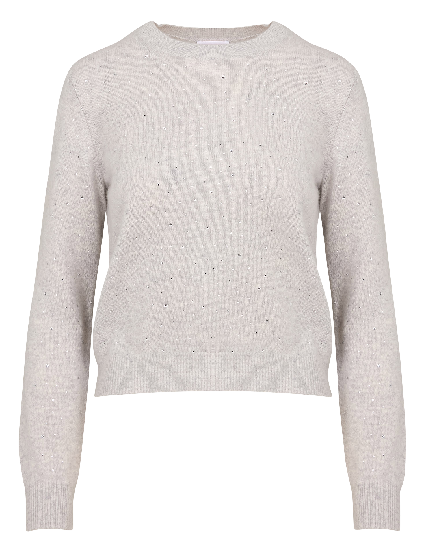 Pull strass en cachemire | Gris