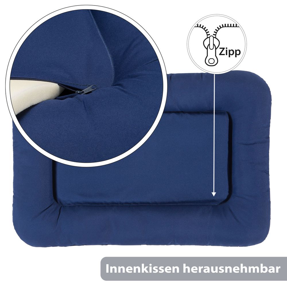 KAHU® Hundebett mit Viskoschaum • Hundekorb mit Memory-Schaum • Schmutz & Wasserabweisendes Hundekissen • Wende-Hunde-Kissen • Hundesofa • Tierbett • Tierkissen • in verschiedenen Farben und Größen