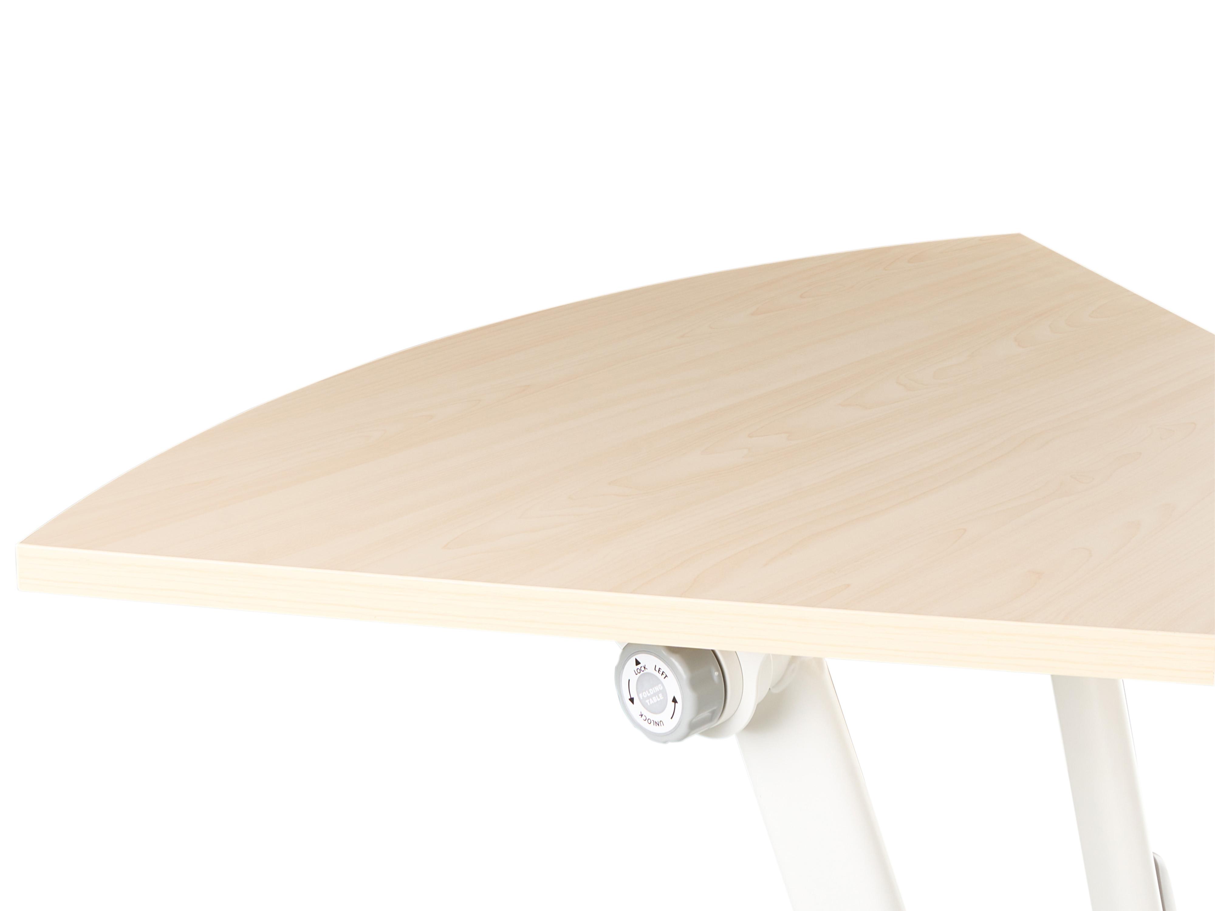 Opvouwbare hoekbureau-module BENDI Lichtbruin 90 cm 64 cm