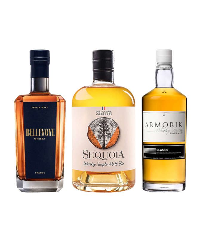 Trio whiskies français - 3 bouteilles