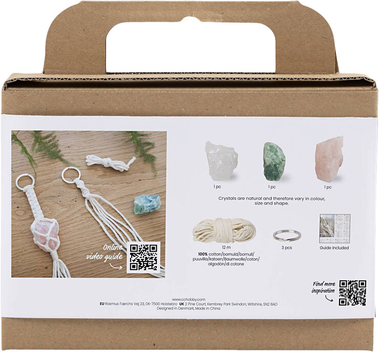 Creativ Company Mini DIY Kit Macramé, Nøglering