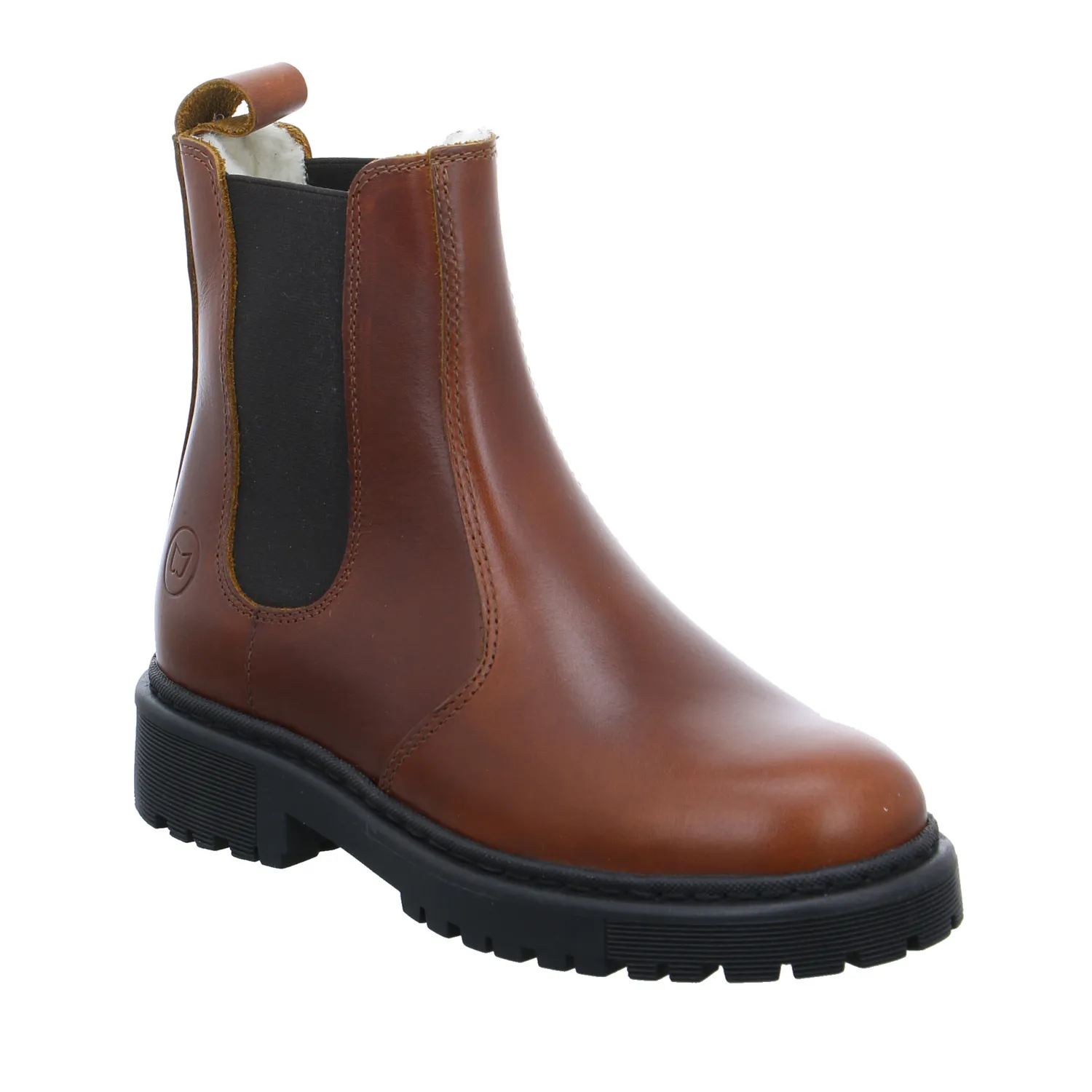 SCHUHENGEL Boot Cognac Leder  mit Wollfutter