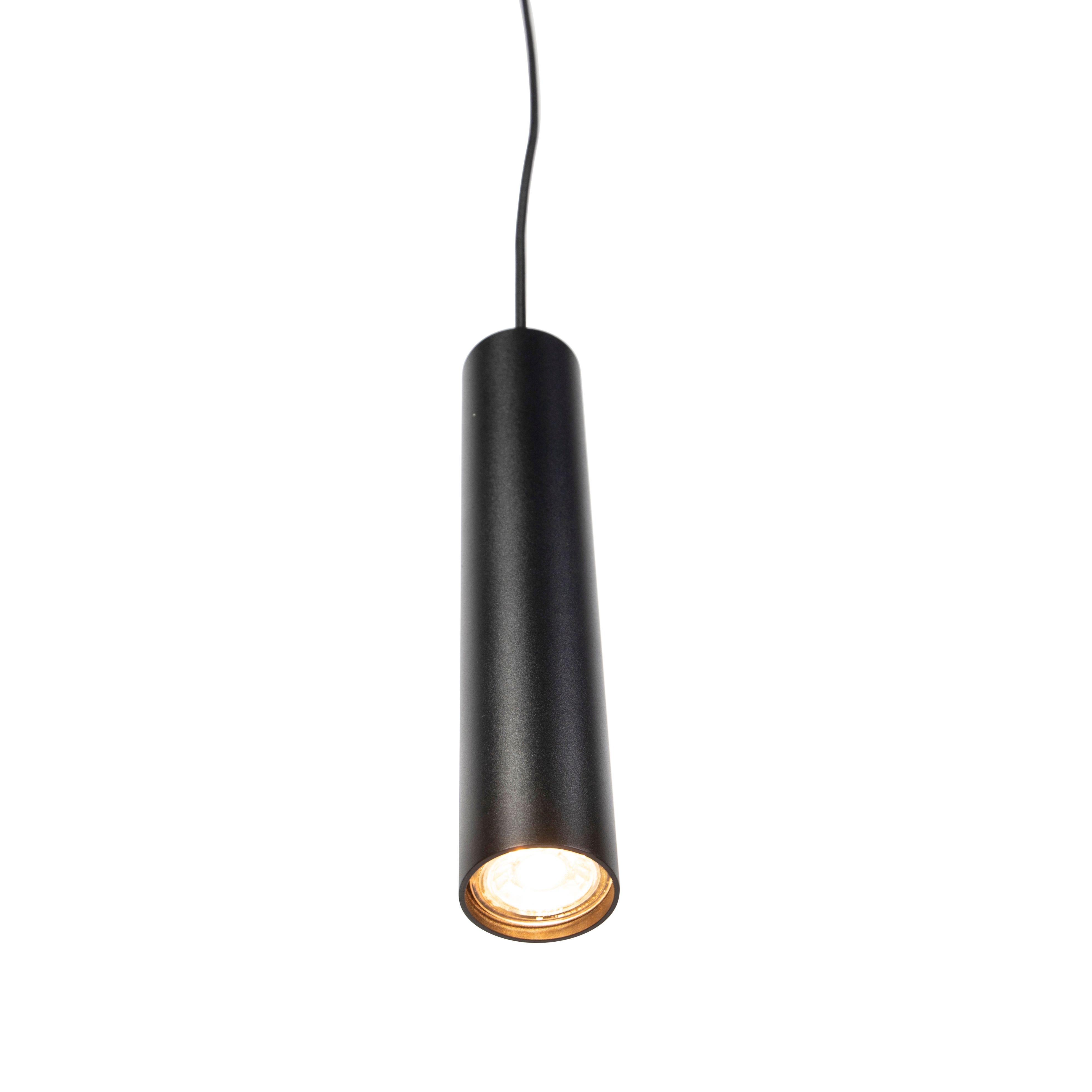 Set van 2 design hanglampen zwart - Tuba small