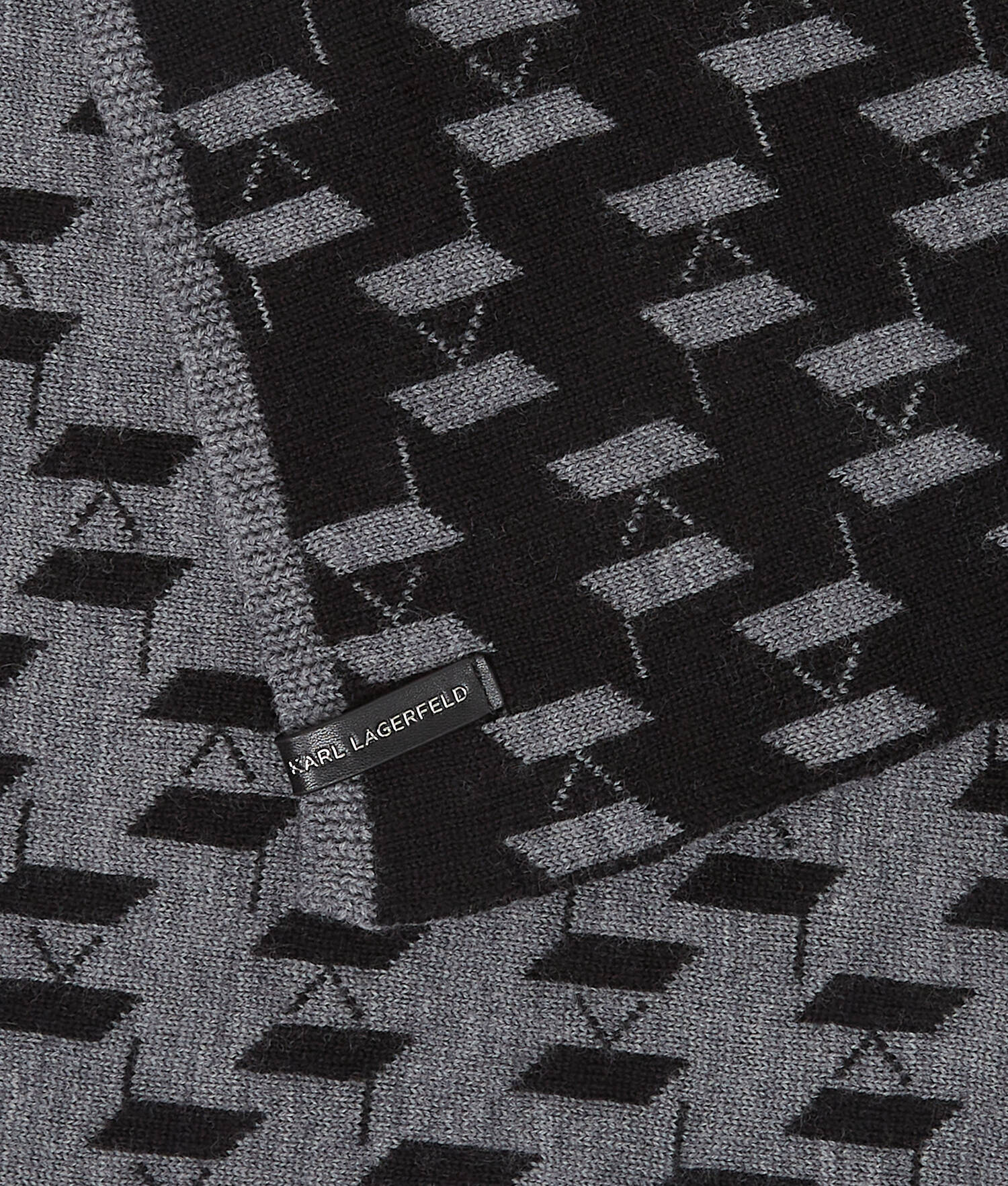 ÉCHARPE TISSÉE K/MONOGRAM - Noir