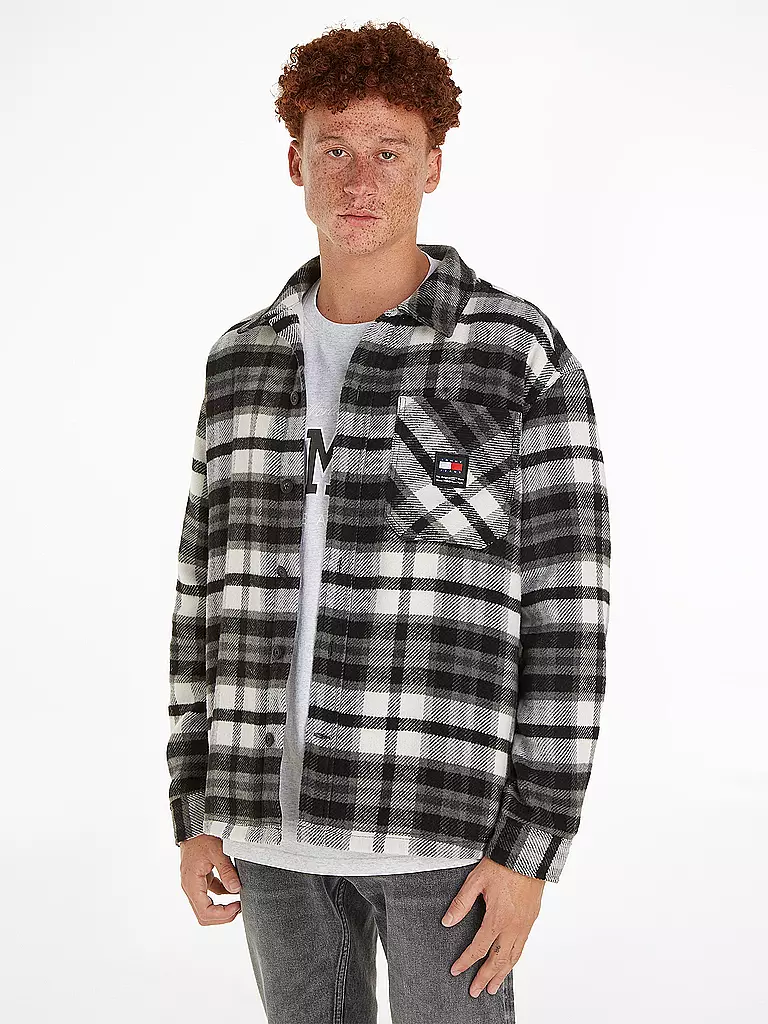 TOMMY JEANS Overshirt schwarz