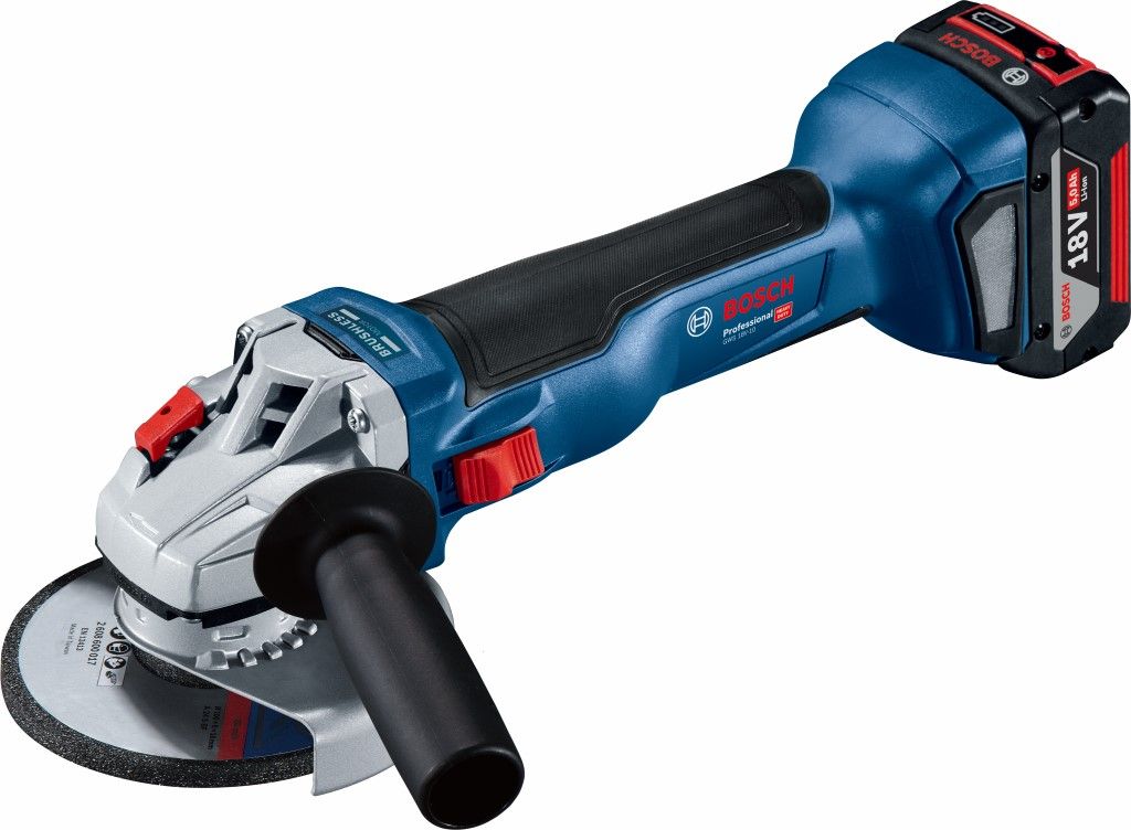Bosch GWS 18V-10 18V Li-ion accu haakse haakse slijper set (2x 4,0Ah) in L-Boxx - 06019J4007