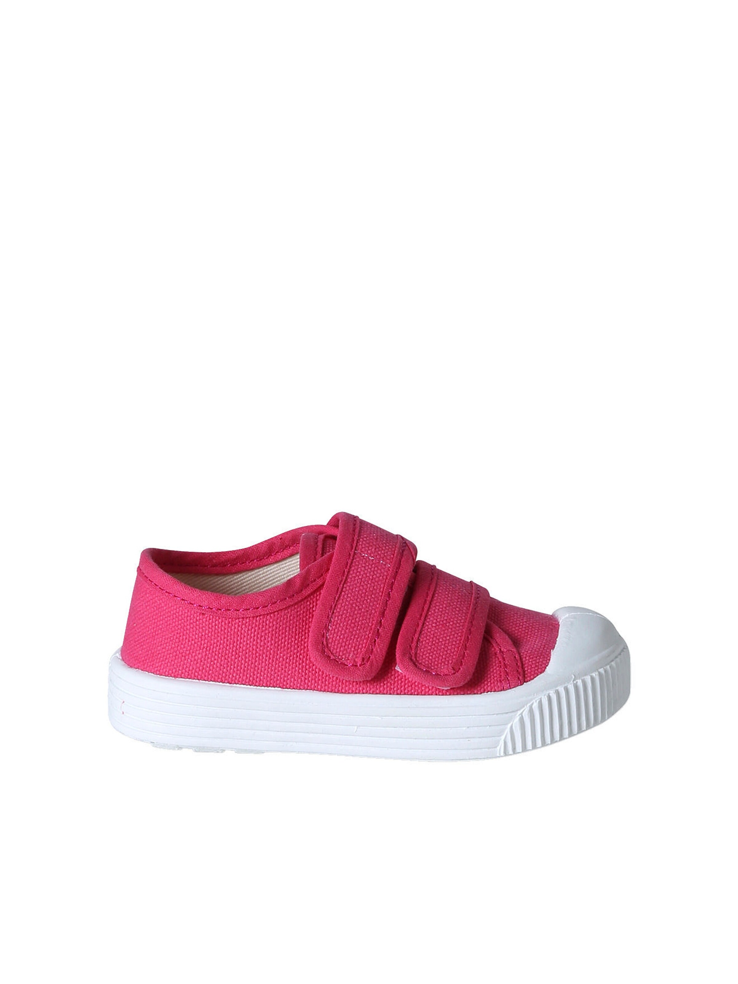 Vertbaudet Baby Stoffschuhe mit Klettriemchen fuchsia