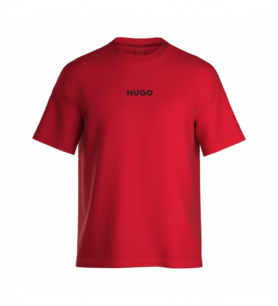 Camiseta HUGO Linked vermelha