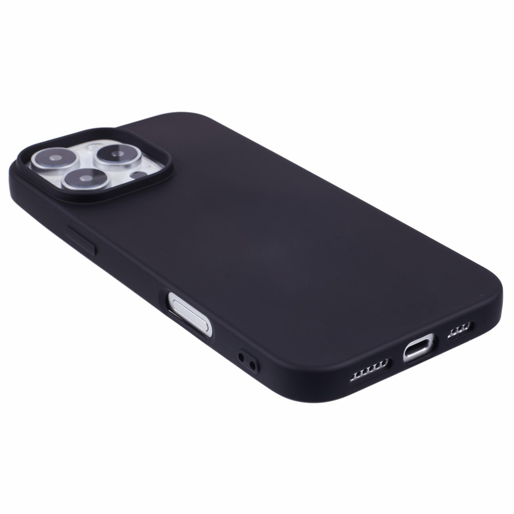 iPhone 16 Pro Gummi Case Schutzhülle - Schwarz (Matt)