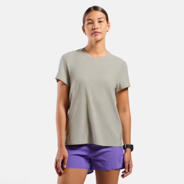 Odlo Dame T-shirts Zeroweight Crew neck SS Tee Grå