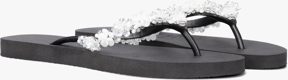 UZURII zwarte uzurii teenslippers precious bloom white