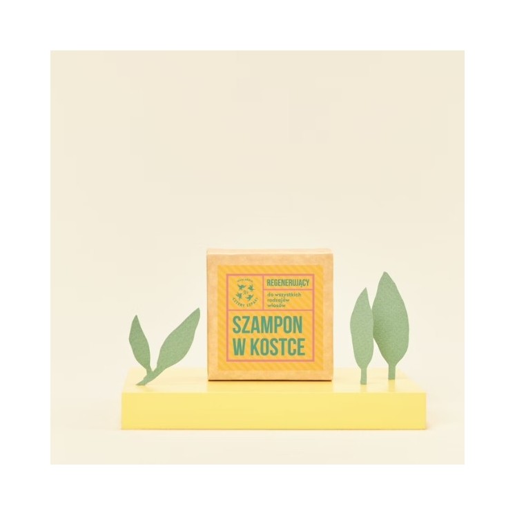 Mydlarnia Cztery Szpaki Eucalyptus Lemon Regenerating Shampoo Würfel 75 G