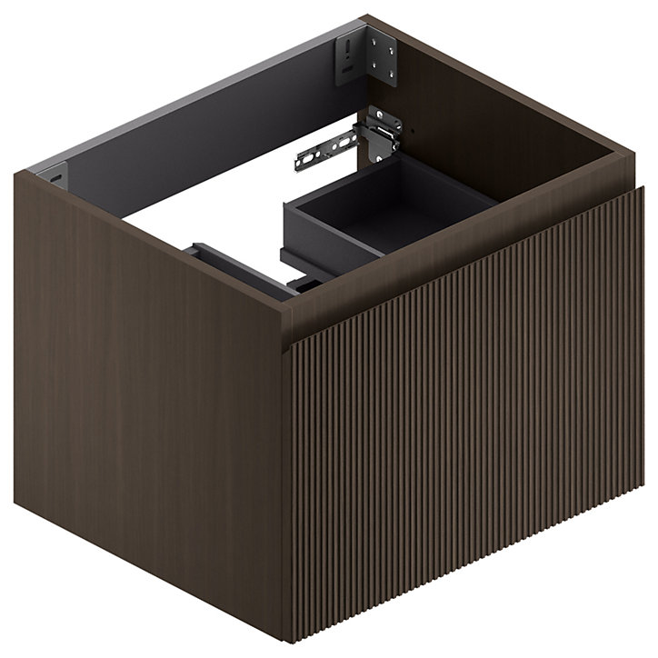 Meuble sous vasque finition Noyer 60 cm Pura