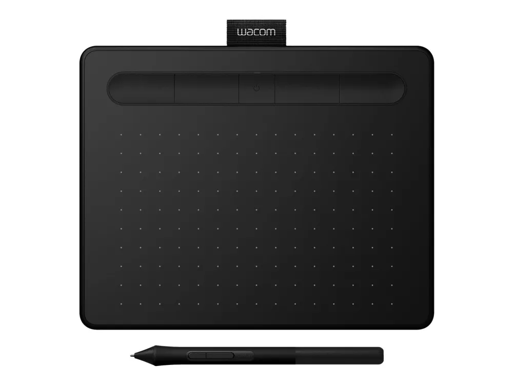 Wacom Intuos S - Digitizer - elektromagnetisk - trådløs, kabling - USB - Sort
