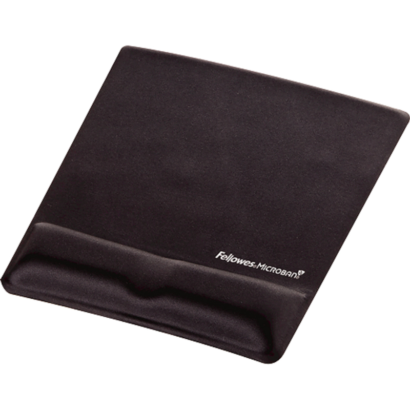 Fellowes Mausmatte mit Handgelenkauflage Health-V, schwarz