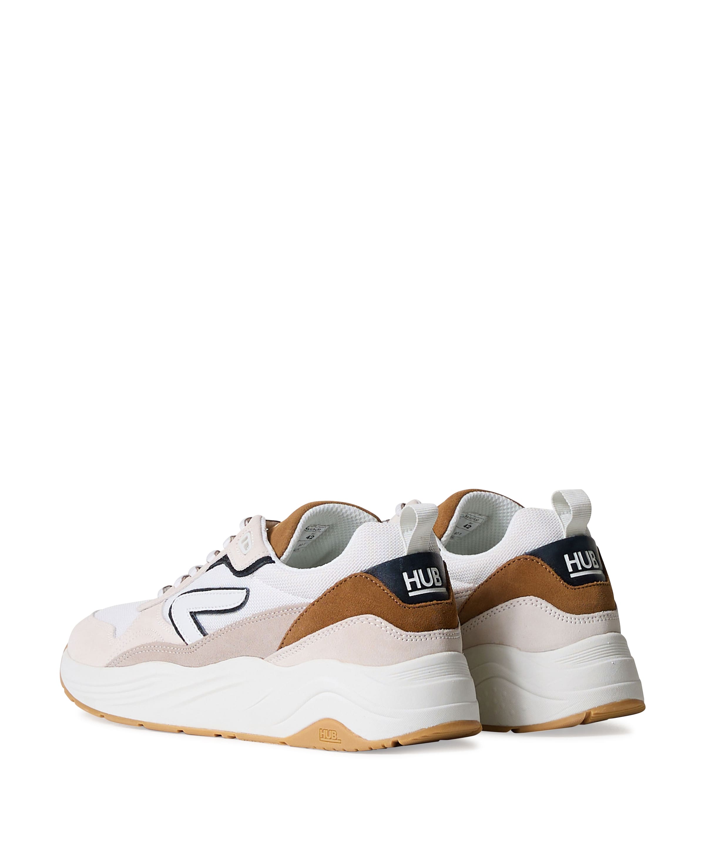 Hub Glide S43 heren sneakers ecru