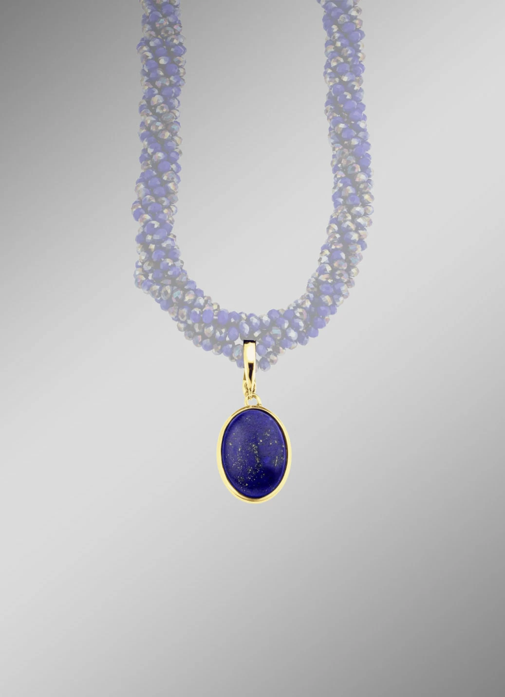 Vergoldeter Anhänger mit Lapislazuli