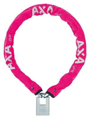 AXA Cadenas À Chaîne Clinch  85Cm / Ø6Mm - Rose (Emballage Détail)