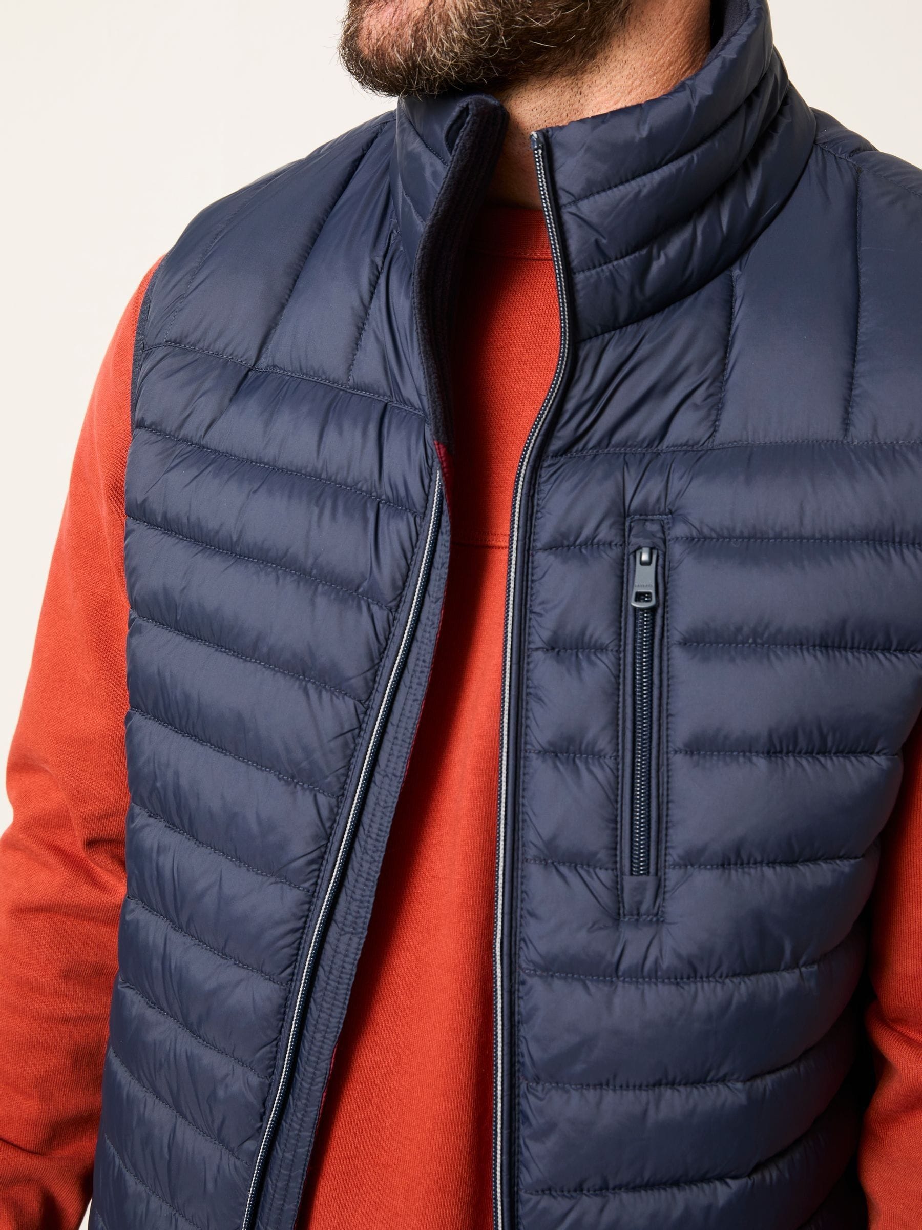 Marineblauw - FatFace Padded Gilet