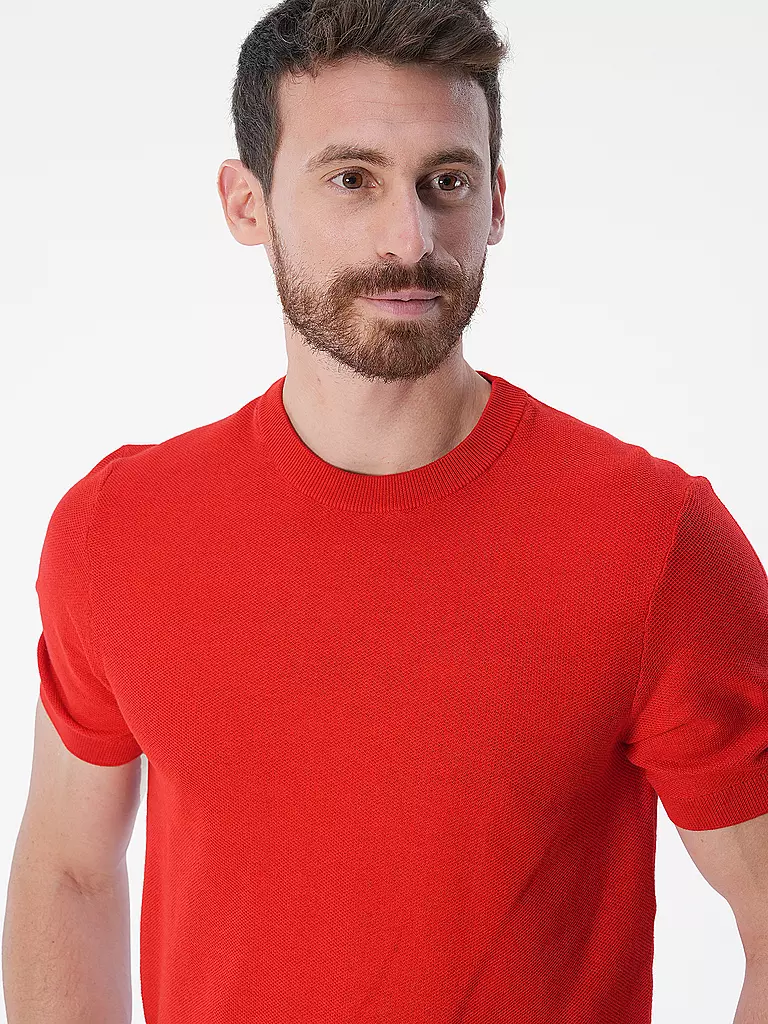 BOSS Strickshirt TANTINO rot