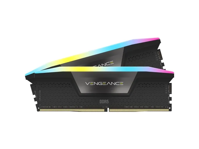 CORSAIR Vengeance RGB - DDR5 - sæt - 96 GB: 2 x 48 GB - DIMM 288-PIN - 5600 MHz / PC5-44800 - CL40 - 1.25 V - sort
