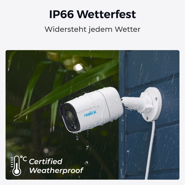 Reolink Überwachungskamera »P340 - 12MP PoE Überwachungskamera Aussen mit farbiger Nachtsicht« Aussenbereich Personen-/Fahrzeug-/Haustiererkennung, Zwei-Wege-Audio, Zeitraffer