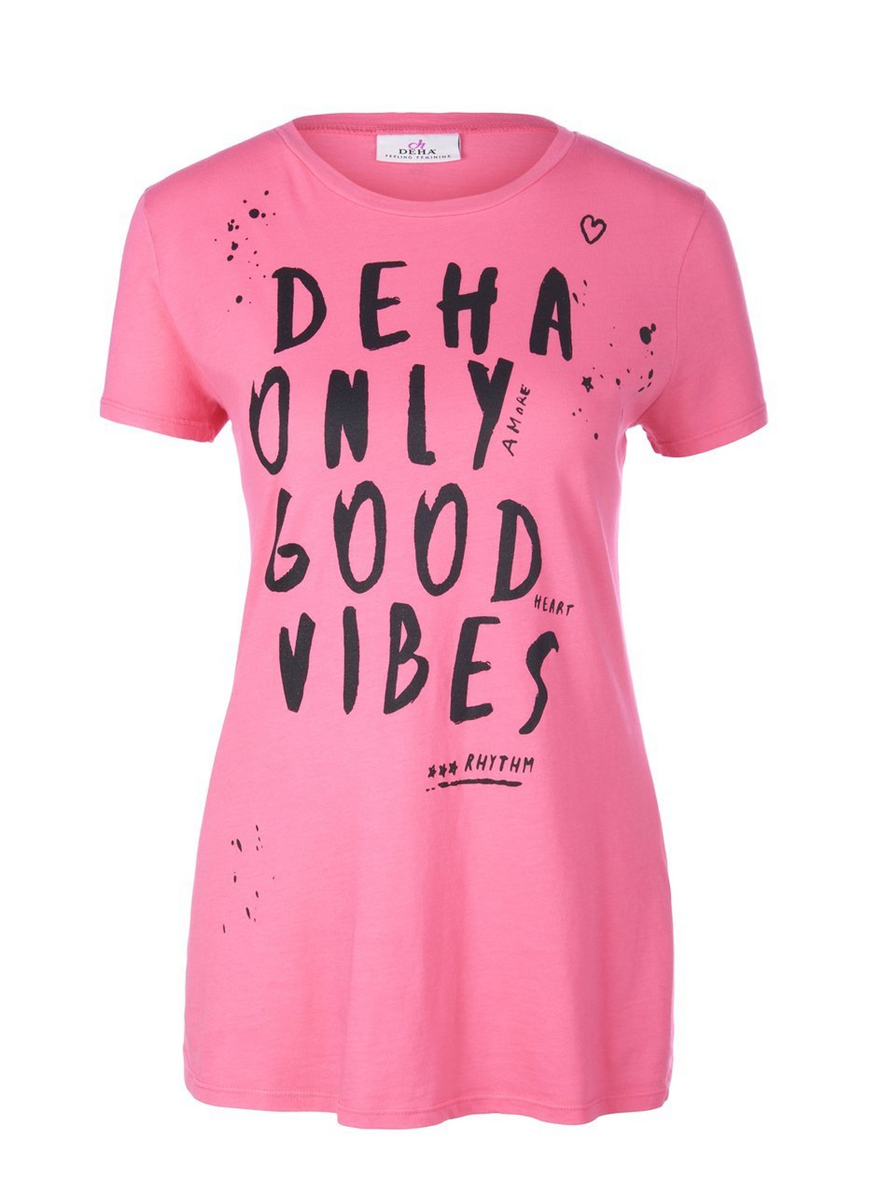 Rundhals-Shirt mit 1/2-Arm