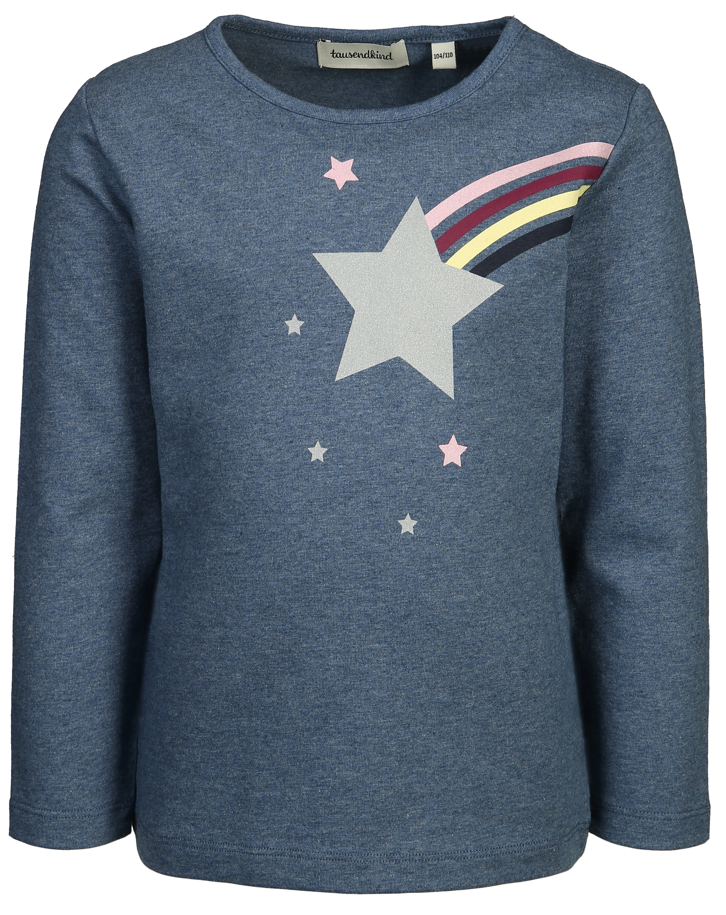 Langarmshirt STERNSCHNUPPE in jeansblau