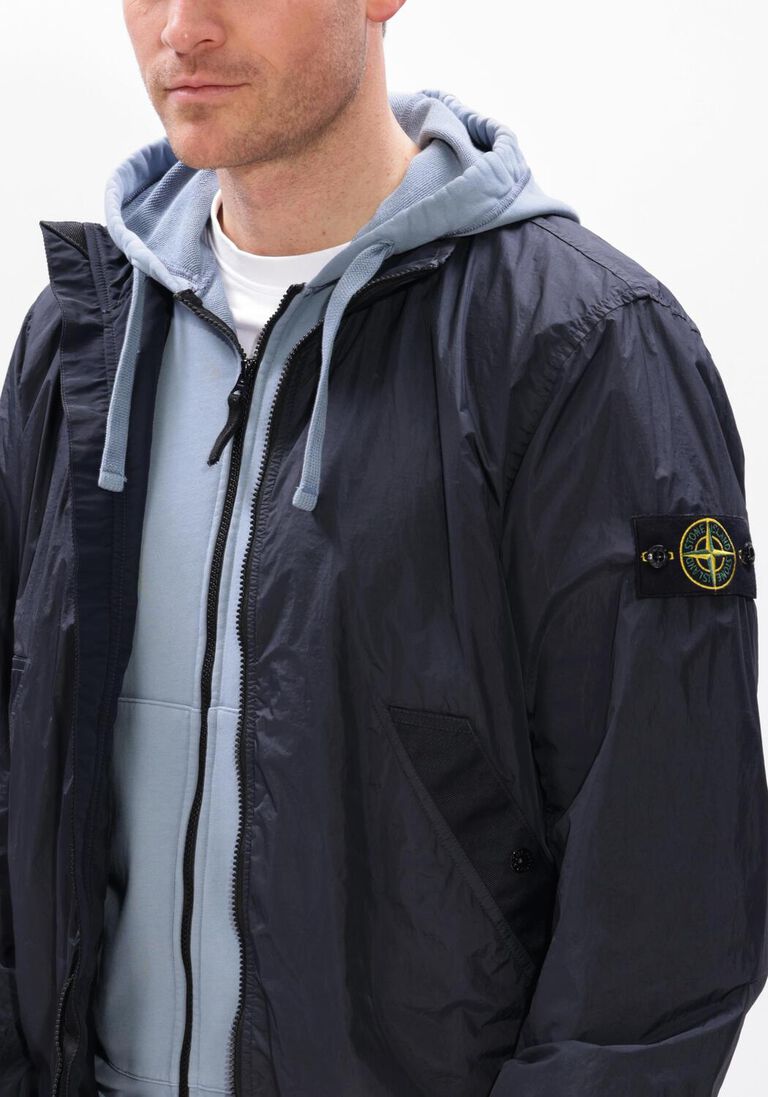 donkerblauwe stone island gewatteerde jas jacket s0a23