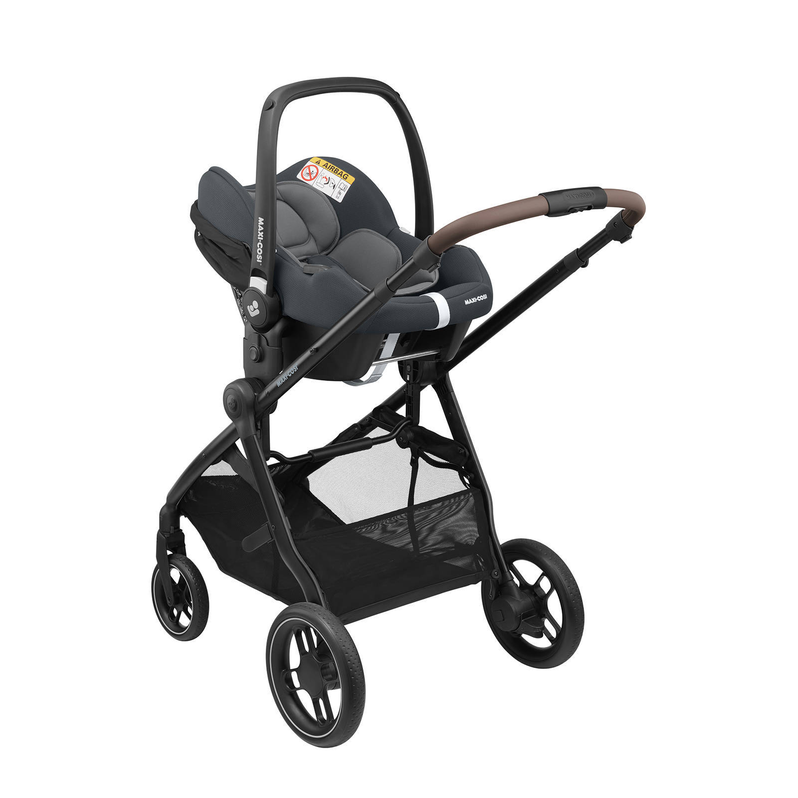 Maxi-Cosi MC Zelia 3 Essential Graphite (Black Frame & Brown Leather)