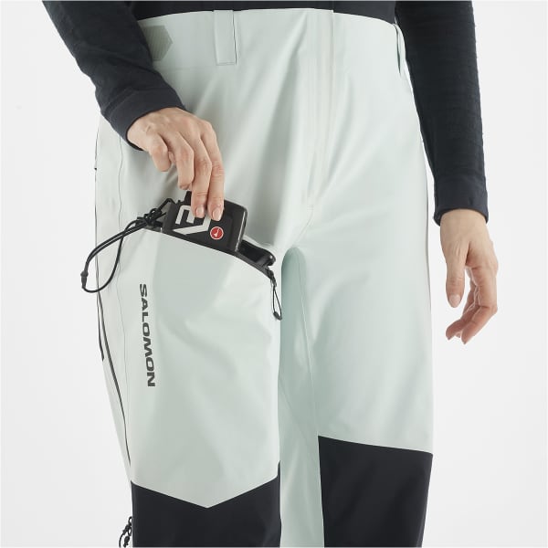 Pantalon de ski SALOMON MOON PATROL GORE-TEX BIB W MISTY BLUE/DEE