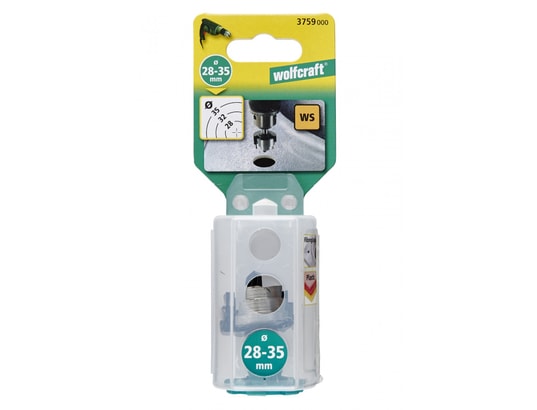 WOLFCRAFT - Coffret embouts de fraisage Fraise t8 pour évier acrylique diam.28/32/35 mm