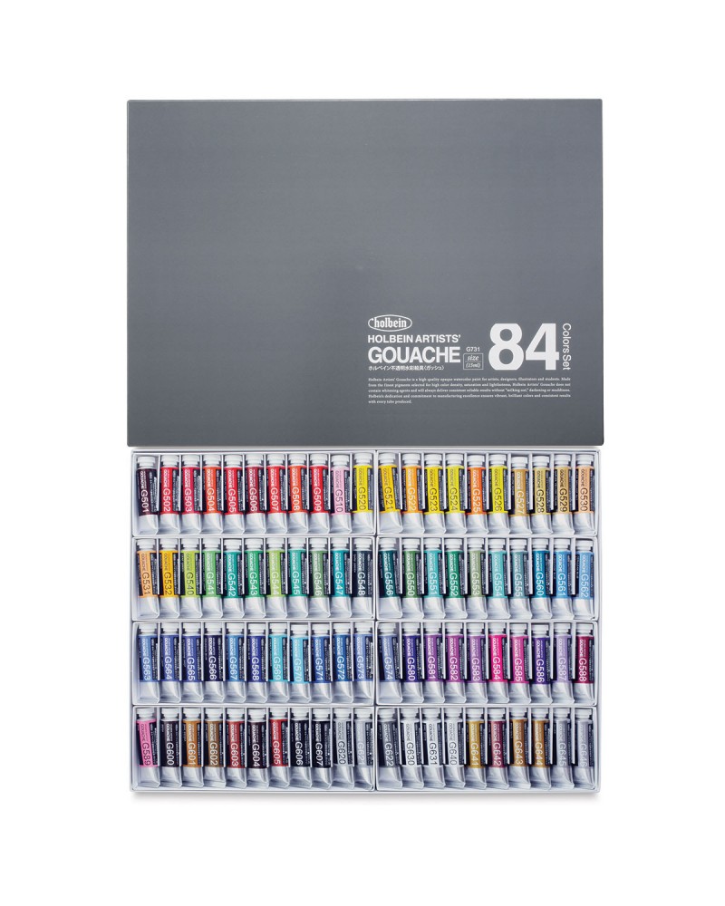 Gouache Artists Holbein - 84 couleurs