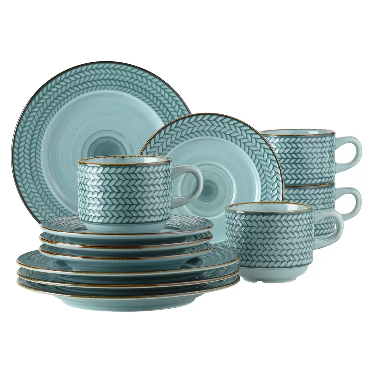 Kaffeeservice 9tlg. PROSPERO Blau