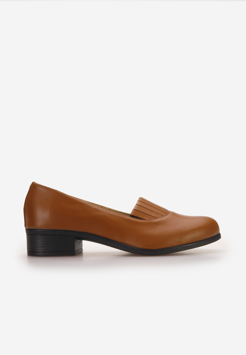 Chaussures à petit talon bruns Lofty