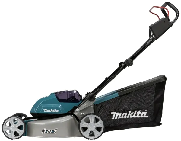 Makita Twin DLM460PT2 - Græsslåmaskine - ledningfri - 18 V - 5 Ah - 2 batterier - 2500-3300 opm - 46 cm - 25.3 kg