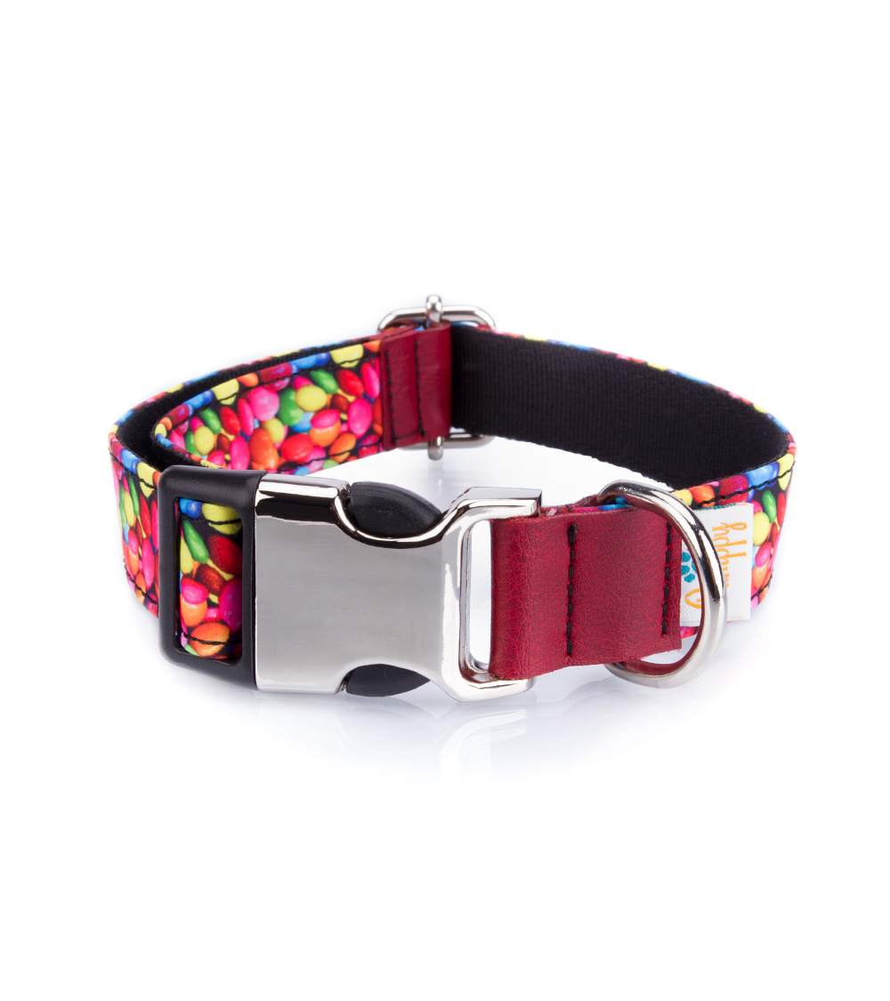 Colar Pappy, design divertido de barra de chocolate, multicolorido