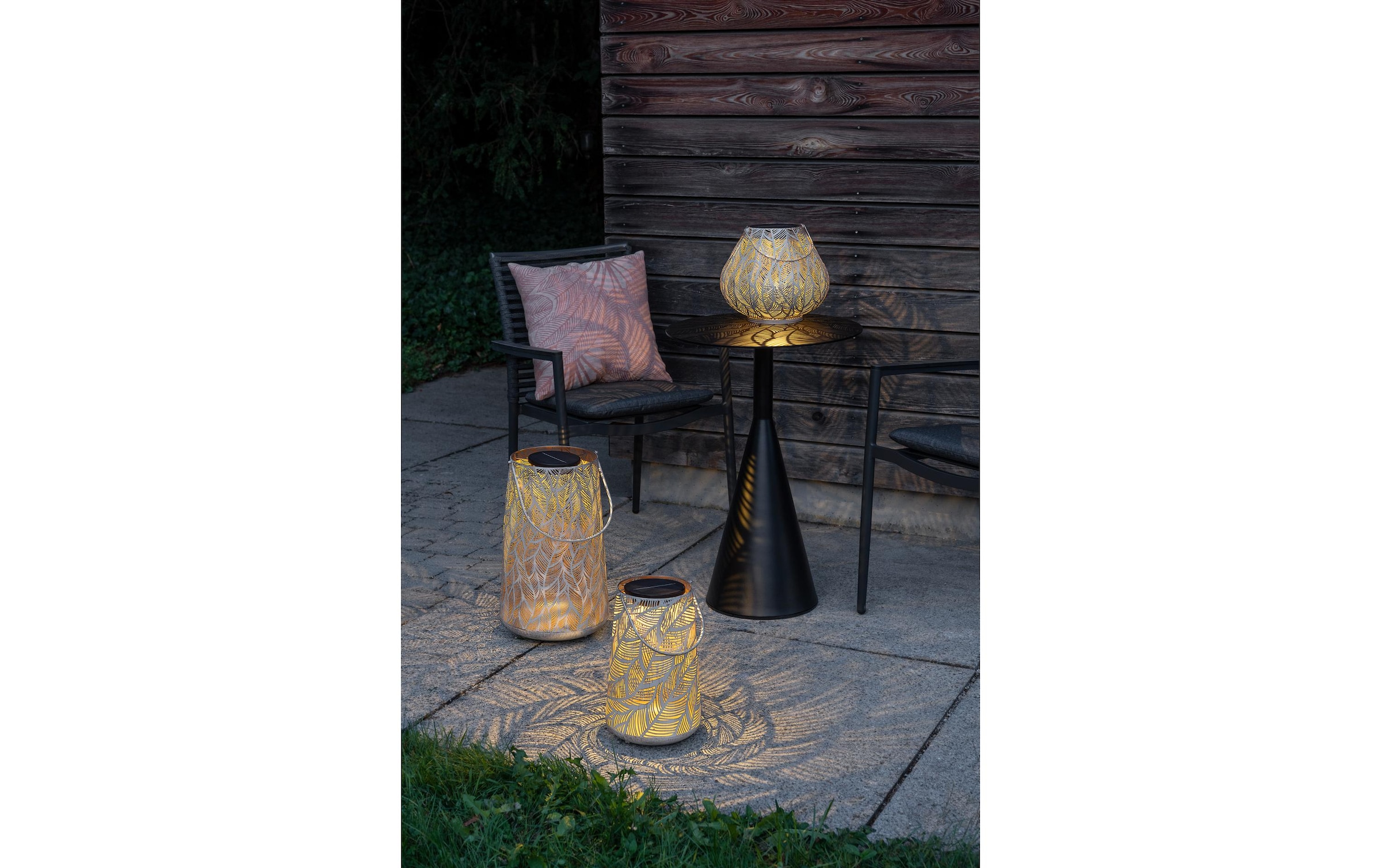STT LED Gartenleuchte »Julia, shadow weiss« Warmweiss