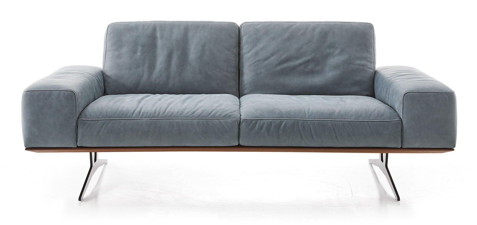 KOINOR Ledersofa 2,5-Sitzer HIERO mareblau