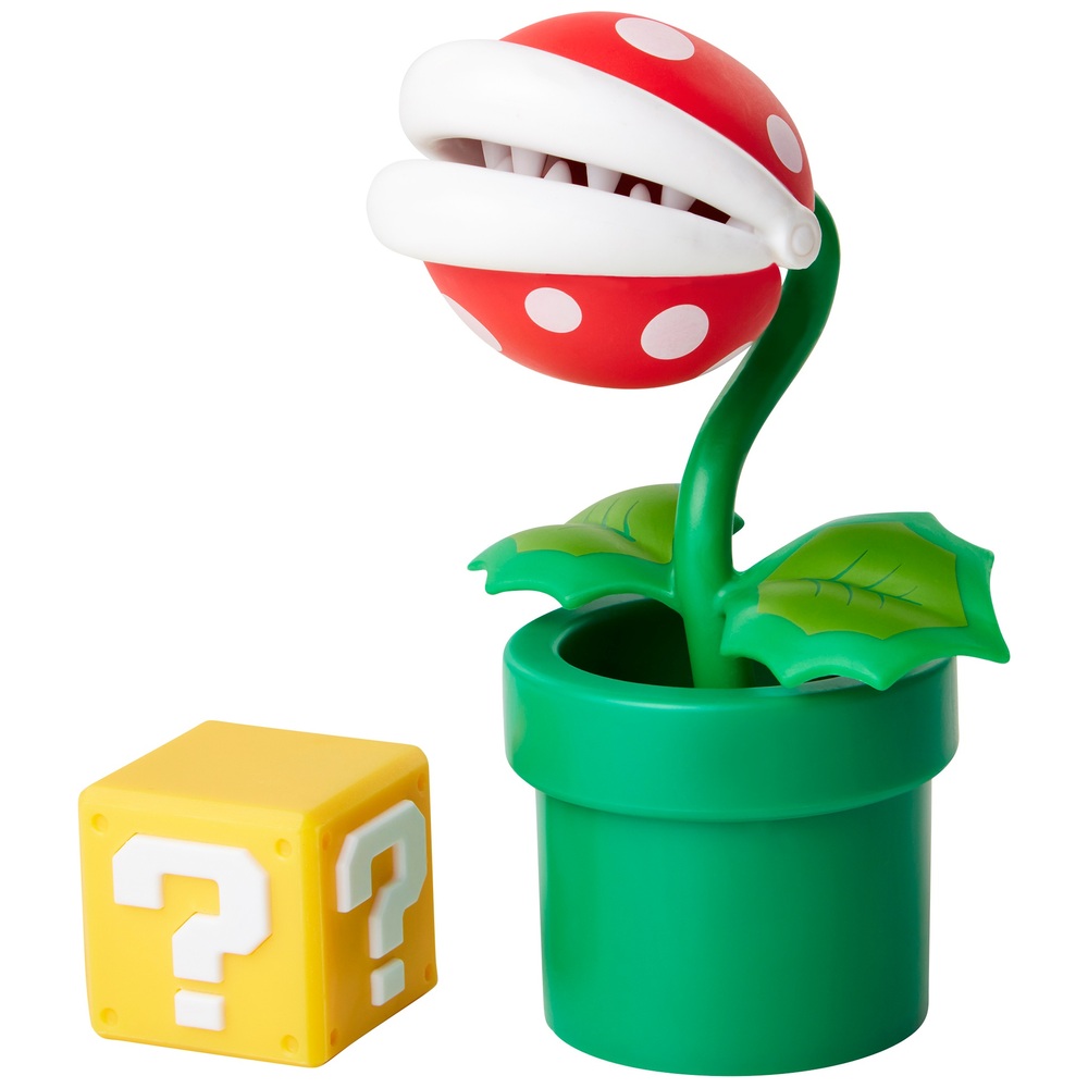 Nintendo Super Mario Piranha-Pflanze mit Fragezeichenblock