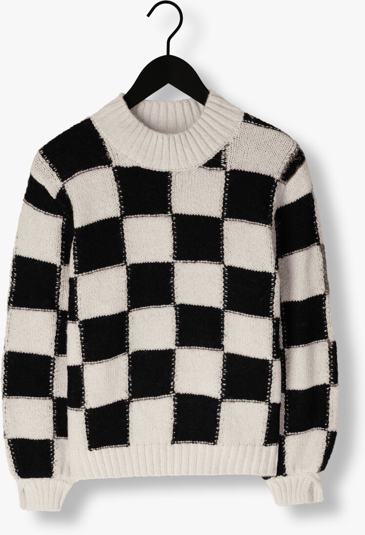 Y.A.S. zwarte y.a.s. trui yaschess ls knit pullover s.