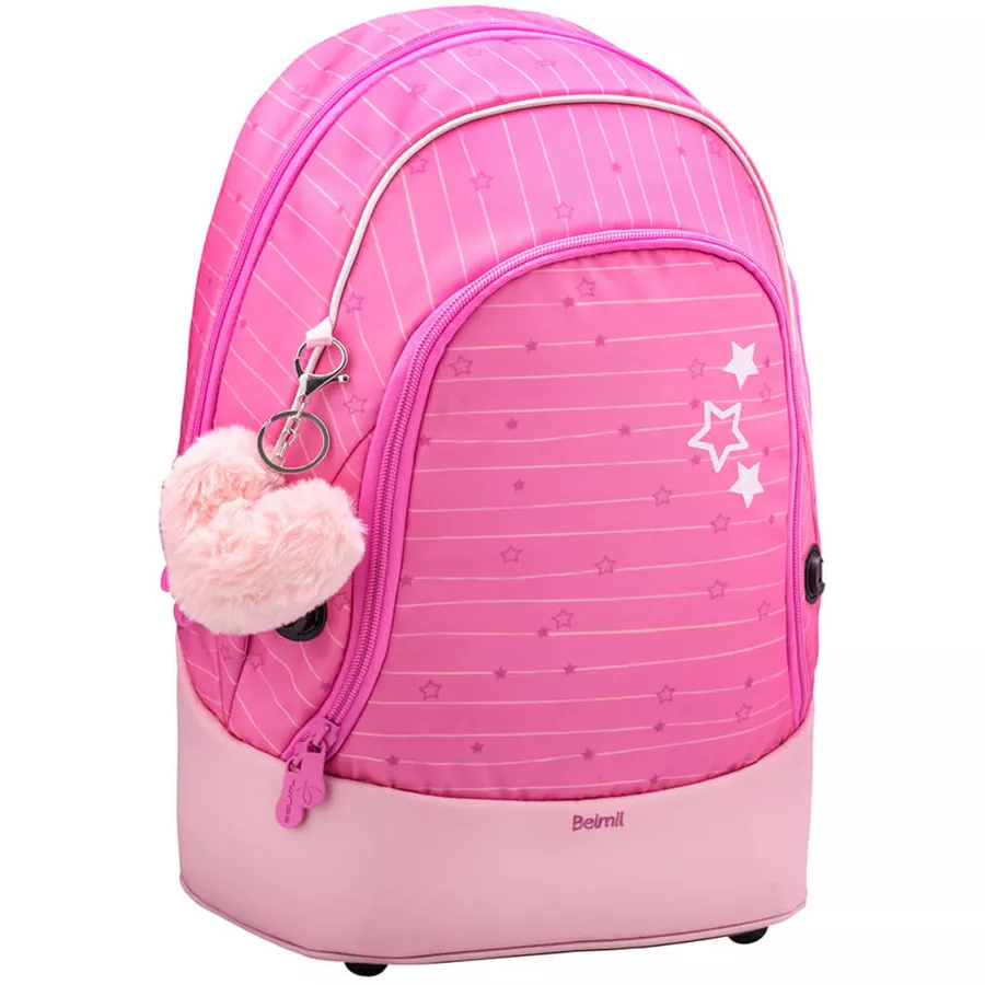 Belmil Schulrucksack 2-IN-1 Schulrucksack & Gürteltasche Candy